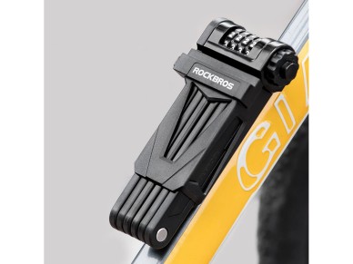 Rockbros LFCXR0085 Folding Bike Lock with Combination - Black Rockbros LFCXR0085 Folding Bike Lock with Combination - Black