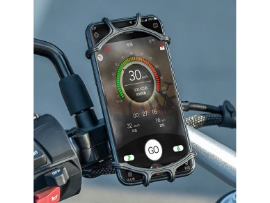 Suporte para celular com fixação no guidão Rockbros LF436 – Preto Suporte para celular com fixação no guidão Rockbros LF436 – Preto