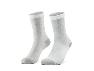 Calcetines de ciclismo Rockbros 490025001 ROAD TO SKY, talla 36-38 cm - Blanco Calcetines de ciclismo Rockbros 490025001 ROAD TO SKY, talla 36-38 cm - Blanco