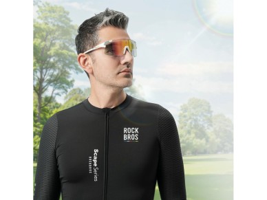 Rockbros SP338 ROAD TO SKY Cycling Glasses with Interchangeable Lenses - Cream