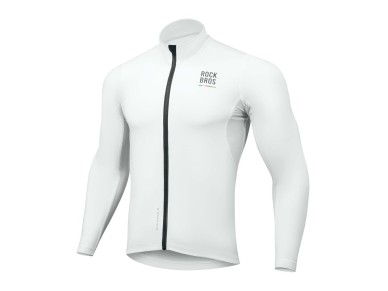 Rockbros TLWT001 ROAD TO SKY windproof insulated cycling jersey M - white Rockbros TLWT001 ROAD TO SKY windproof insulated cycling jersey M - white