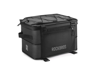 Bolsa dobrável para bicicleta Rockbros A30 ROAD TO SKY para porta-malas, 15-30L - Preta Bolsa dobrável para bicicleta Rockbros A30 ROAD TO SKY para porta-malas, 15-30L - Preta