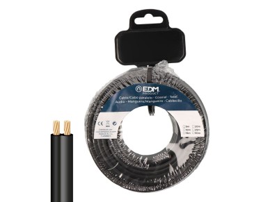 Cabo paralelo 2x0,75mm� preto 50m.