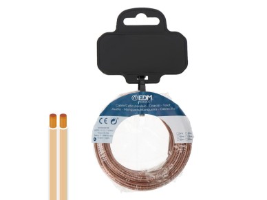Cabo paralelo 2x0,75mm� transparente 20m.
