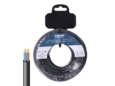 Rolo de cabo paralelo h03vv-f 2 x 0,75 mm� preto, 25m