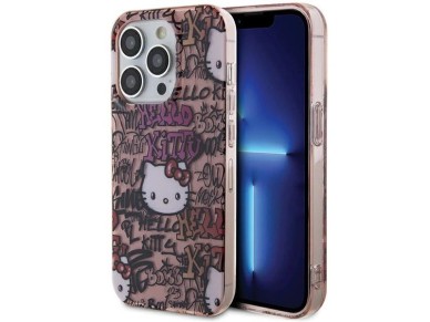 Hello Kitty IML Tags Graffiti case for iPhone 14 Pro Max - pink