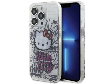 Hello Kitty IML Kitty On Bricks Graffiti case for iPhone 15 Pro - white Hello Kitty IML Kitty On Bricks Graffiti case for iPhone 15 Pro - white