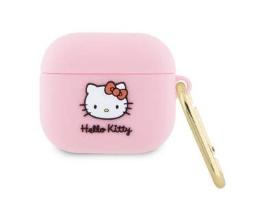 Hello Kitty Silicone 3D Kitty Head case for AirPods 3 - pink Hello Kitty Silicone 3D Kitty Head case for AirPods 3 - pink