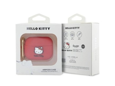 Hello Kitty Silicone 3D Kitty Head case for AirPods Pro 2 (2022/2023) - fuchsia Hello Kitty Silicone 3D Kitty Head case for AirPods Pro 2 (2022/2023) - fuchsia