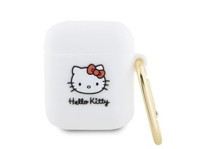 Hello Kitty Silicone 3D Kitty Head case for AirPods 1/2 - white Hello Kitty Silicone 3D Kitty Head case for AirPods 1/2 - white