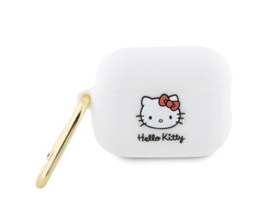 Hello Kitty Silicone 3D Kitty Head case for AirPods Pro 2 (2022/2023) - white Hello Kitty Silicone 3D Kitty Head case for AirPods Pro 2 (2022/2023) - white