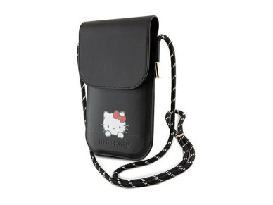 Hello Kitty Leather Daydreaming Cord bag - black Hello Kitty Leather Daydreaming Cord bag - black