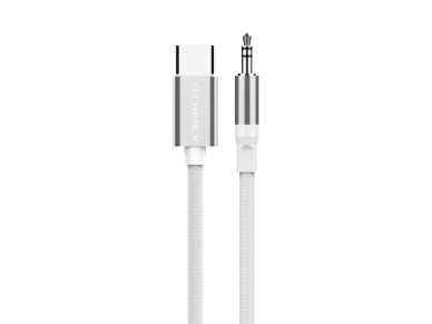 Techancy KQ2605 Type-C to 3.5mm Digital Audio Cable, 1M, Braided, Compatible with Mobile Phones, Car Techancy KQ2605 Type-C to 3.5mm Digital Audio Cable, 1M, Braided, Compatible with Mobile Phones, Car