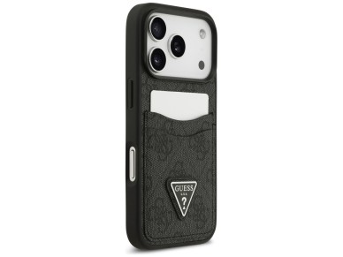 Guess 4G nauble Card Triangle case for iPhone 17 Pro - black Guess 4G nauble Card Triangle case for iPhone 17 Pro - black