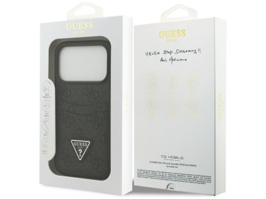 Guess 4G nauble Card Triangle case for iPhone 17 Pro - black Guess 4G nauble Card Triangle case for iPhone 17 Pro - black