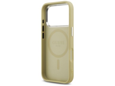 Guess Glitter Triangle Logo MagSafe Case for iPhone 17 Pro - Gold