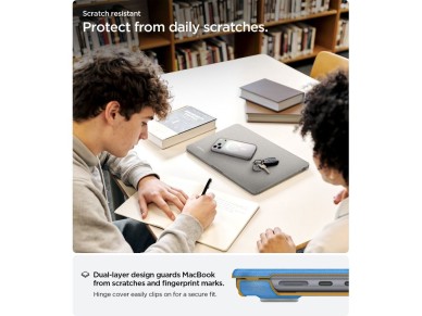 Capa Spigen Urban Fit para MacBook Air 15" 2023/2024/2025/2026 - Cinza Capa Spigen Urban Fit para MacBook Air 15" 2023/2024/2025/2026 - Cinza