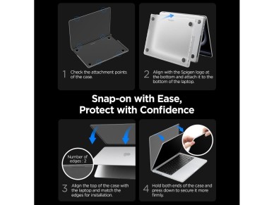 Spigen AirSkin Case for MacBook Pro 16" 2021 / 2023 / 2024 / 2025 / 2026 - Transparent Matte Spigen AirSkin Case for MacBook Pro 16" 2021 / 2023 / 2024 / 2025 / 2026 - Transparent Matte