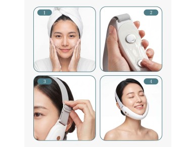 Belleskin by MAXGROOM M-170 EMS LED Face and Chin Massager - White Belleskin by MAXGROOM M-170 EMS LED Face and Chin Massager - White