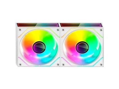 Pack of 2 Mars Gaming MF-3DPROX2/ 12cm/ ARGB/ White Fans