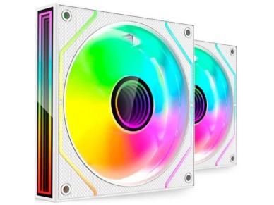 Pack of 2 Mars Gaming MF-3DPROX2/ 12cm/ ARGB/ White Fans