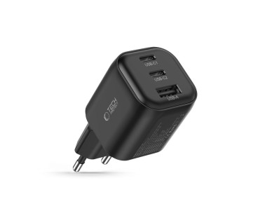 Tech-Protect NCA100W-GaN PD 3.2 100W / QC3.0 wall charger - black