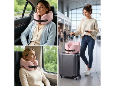Travesseiro de viagem Tech-Protect ComfortRest - Rosa Travesseiro de viagem Tech-Protect ComfortRest - Rosa