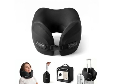 Travesseiro de viagem Tech-Protect ComfortRest - Preto