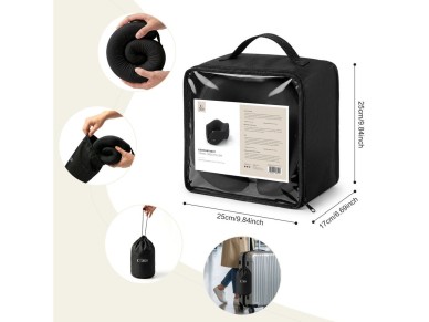 Travesseiro de viagem Tech-Protect ComfortRest - Preto