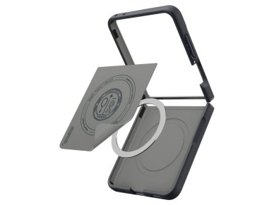 Capa Spigen Nano Pop MagSafe para Samsung Galaxy Z Flip 8 - Preto e Cinza Capa Spigen Nano Pop MagSafe para Samsung Galaxy Z Flip 8 - Preto e Cinza
