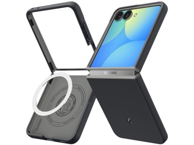 Capa Spigen Nano Pop MagSafe para Samsung Galaxy Z Flip 8 - Preto e Cinza Capa Spigen Nano Pop MagSafe para Samsung Galaxy Z Flip 8 - Preto e Cinza
