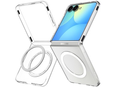 Spigen AirSkin MagFit Case for Samsung Galaxy Z Flip 8 - Clear and White Spigen AirSkin MagFit Case for Samsung Galaxy Z Flip 8 - Clear and White