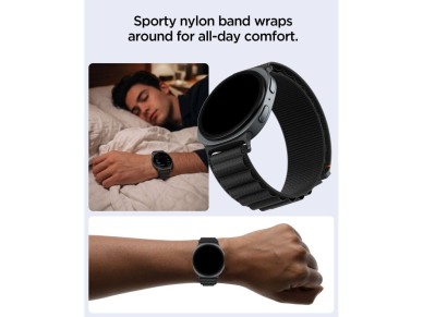 Spigen WBF1 Strap for Samsung Galaxy Watch 40/44/46 mm - Black Spigen WBF1 Strap for Samsung Galaxy Watch 40/44/46 mm - Black