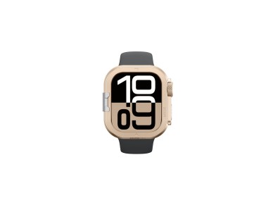 Capa met�lica AmazingThing Titan Pro para Apple Watch 11 46mm em alum�nio - Dourada