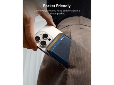 ESR Classic RFID Magnetic Wallet MagSafe for Phone - Navy Blue ESR Classic RFID Magnetic Wallet MagSafe for Phone - Navy Blue