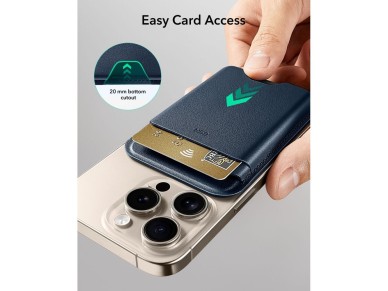 ESR Classic RFID Magnetic Wallet MagSafe for Phone - Navy Blue ESR Classic RFID Magnetic Wallet MagSafe for Phone - Navy Blue