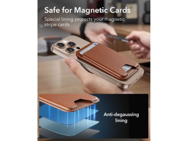 ESR Classic Carteira Magnética RFID MagSafe para Celular - Marrom ESR Classic Carteira Magnética RFID MagSafe para Celular - Marrom