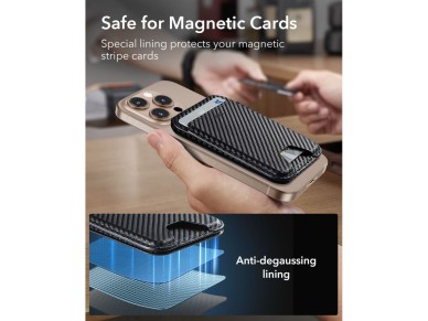 ESR Classic Carteira Magnética RFID MagSafe para Celular - Preta ESR Classic Carteira Magnética RFID MagSafe para Celular - Preta