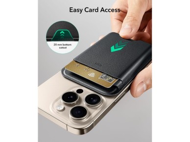 ESR Classic RFID Magnetic Wallet MagSafe for Phone - Black