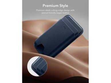 ESR Classic RFID Magnetic Wallet MagSafe for Phone - Navy Blue ESR Classic RFID Magnetic Wallet MagSafe for Phone - Navy Blue