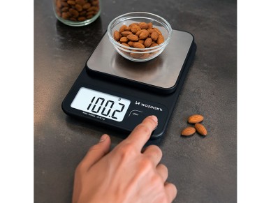Wozinsky WAK-2252 kitchen scale accurate with large LCD display up to 5 kg - black