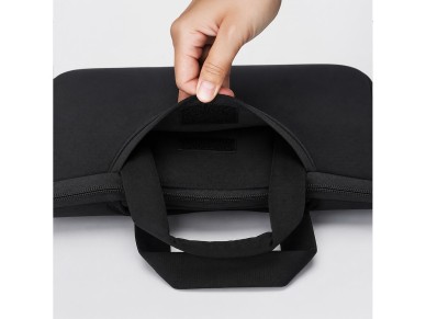 Wozinsky WNT-11B 10-11" Laptop Bag with Retractable Neoprene Handle - Black