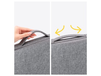 Wozinsky WTNP-17G 17" Laptop Bag with Retractable Handle - Gray