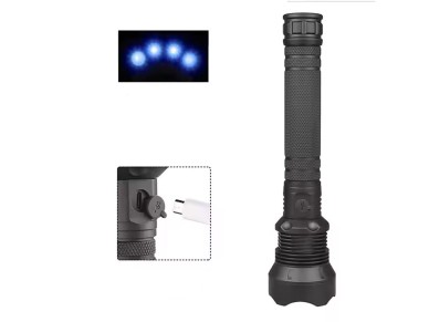 Wozinsky WLT-20W tactical flashlight 20 W 2000 lm CREE diodes IP65 with adjustable beam - black Wozinsky WLT-20W tactical flashlight 20 W 2000 lm CREE diodes IP65 with adjustable beam - black