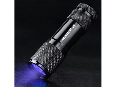 Lanterna UV Wozinsky WLD-9L IP65 para Detec��o de Tra�os - Preta