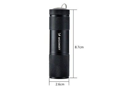 Linterna UV Wozinsky WLD-9L IP65 para detección de trazas - Negra Linterna UV Wozinsky WLD-9L IP65 para detección de trazas - Negra