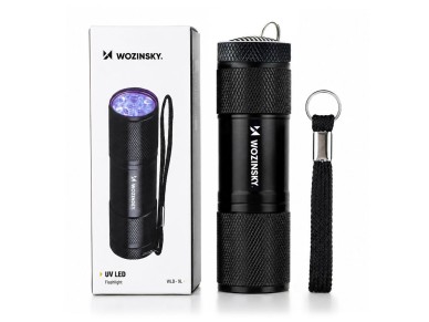 Lanterna UV Wozinsky WLD-9L IP65 para Detec��o de Tra�os - Preta