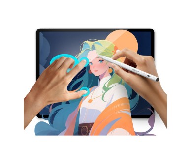 Acefast V2 Capacitive Stylus for iPad with 2 Interchangeable Tips - White