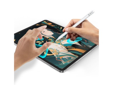 Lápiz óptico capacitivo Acefast V3 para iPad con carga inalámbrica y 2 puntas intercambiables - Blan Lápiz óptico capacitivo Acefast V3 para iPad con carga inalámbrica y 2 puntas intercambiables - Blan