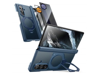 Conjunto de 2 capas Supcase UB Aero MagSafe para Samsung Galaxy Z Fold 8 Ultra - Azul Marinho Conjunto de 2 capas Supcase UB Aero MagSafe para Samsung Galaxy Z Fold 8 Ultra - Azul Marinho